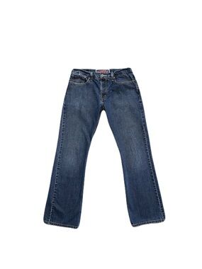 Levis 527 Low Boot Cut Denim Vintage Y2K Men's Blue Jeans Medium Wash 32X31.5”